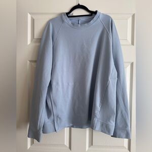 Lululemon City Sweat Crewneck Pullover Blue Side Zip Sweatshirt XXL